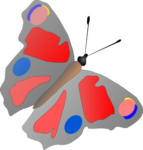 Colorful Butterfly clip art - vector clip art online, royalty free ...
