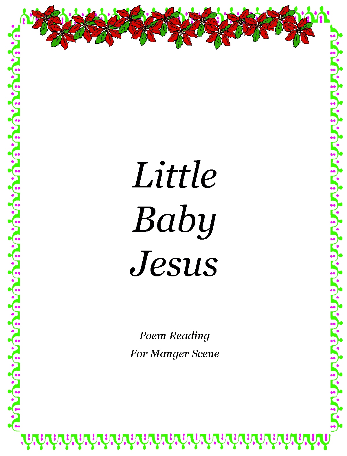 Childrens Gems In My Treasure Box: Little Baby Jesus - Christmas ...