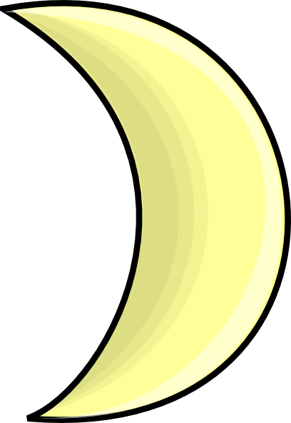 Moon clip art Free Vector