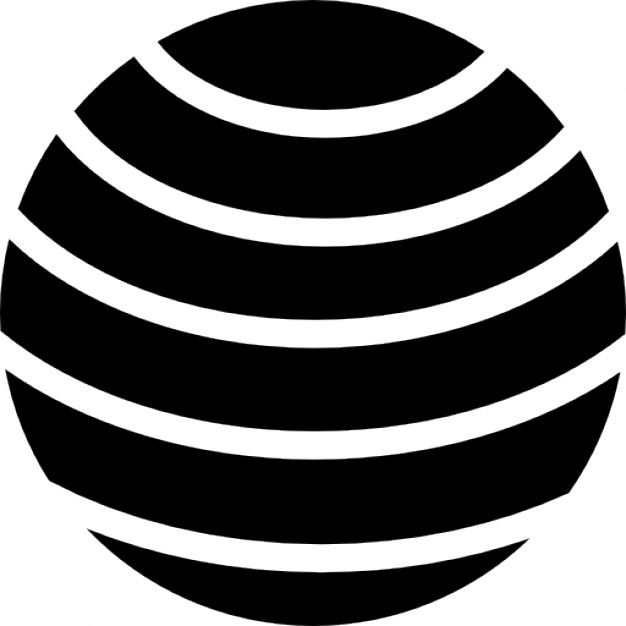 Earth globe with parallel lines grid Icons | Free Download