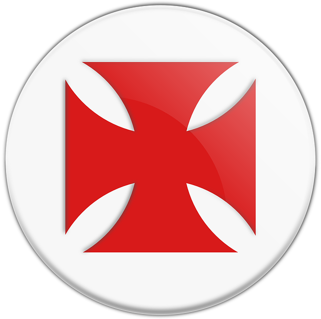 TEMPLAR, CROSS, RED, BUTTON, STICKER, SYMBOL, CHRISTIAN - Public ...