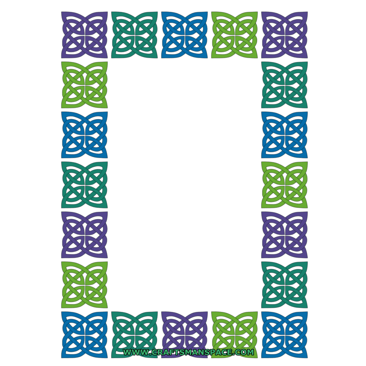 Celtic knot border vector