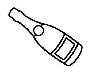 Champagne Bottle Coloring Page Coloring Pages