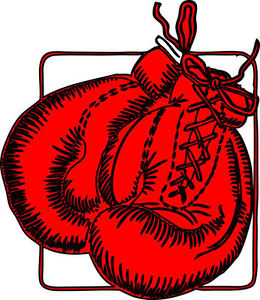 Framed Print - Red Boxing Gloves (Picture Muhammad Ali Mike Tyson ...