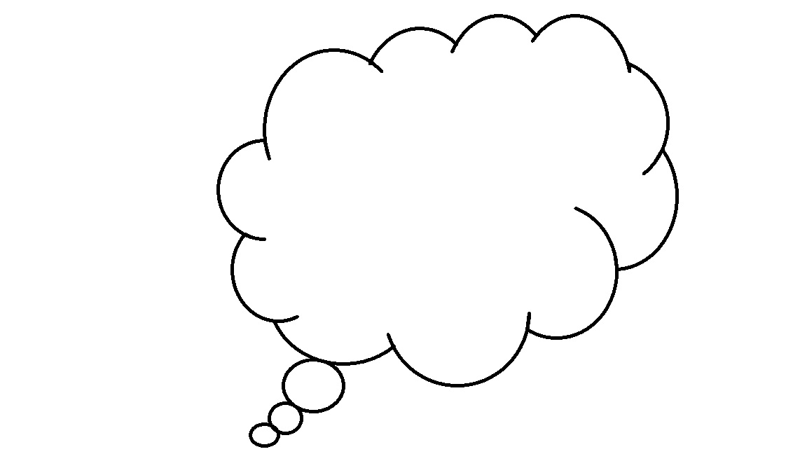 Thought bubble thought cloud clip art at vector clip art - Clipartix
