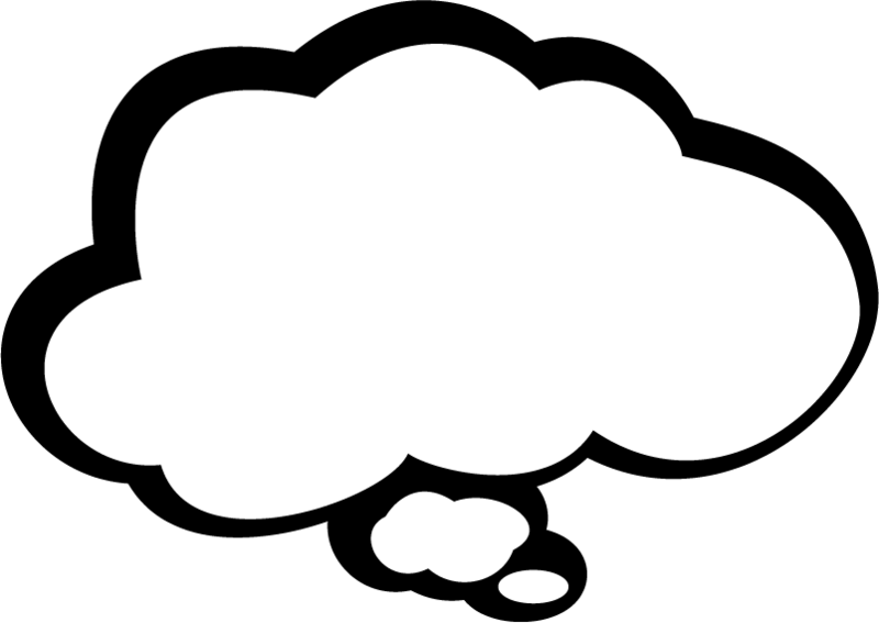 Student Thinking With Bubble - Free Clipart Images