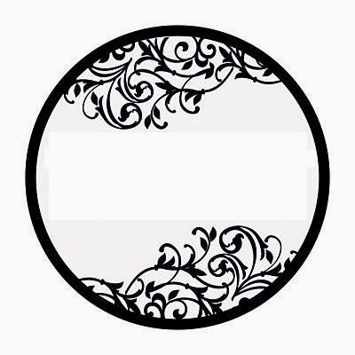 Black and White Damasks: Free Printable Toppers and Labels. | Is ...