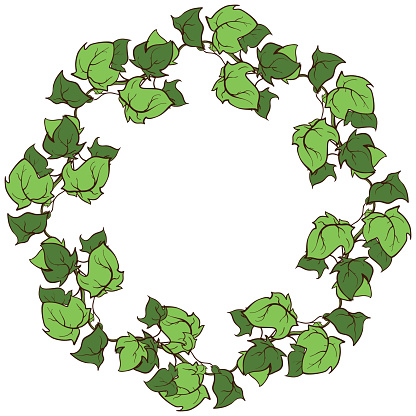 Ivy Border Drawing Clip Art, Vector Images &amp; Illustrations