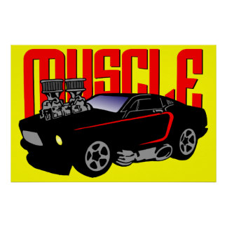 Cartoon Car Posters | Zazzle