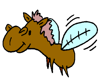 Classic Horse Cartoon Horse Clip Art horsfly2 « « Classic Horse