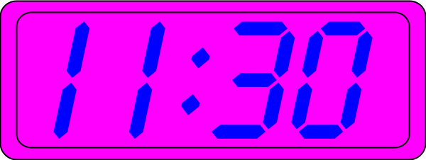 Digital Clock Clip Art