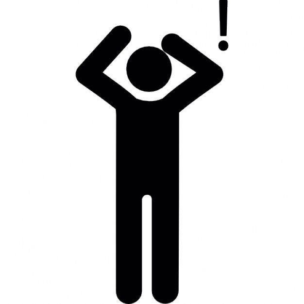 Standing surprised man Icons | Free Download