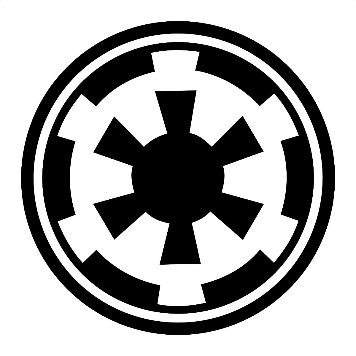 Adesivo Filme Star Wars Logo ImpÃ©rio GalÃ¡tico 20x20cm - R$ 13,90 ...