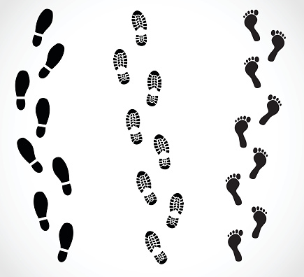 Footprint Clip Art, Vector Images & Illustrations