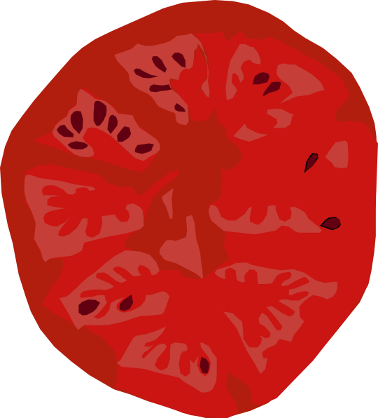 Tomato Slice clip art - vector clip art online, royalty free ...