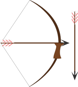 Bow And Arrow clip art - vector clip art online, royalty free ...