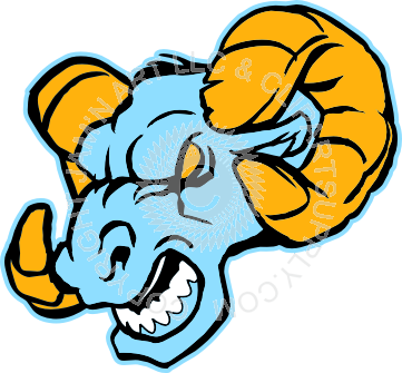 Mean ram head graphic