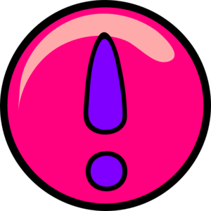 Super Girly Exclamation Point Clip Art - vector clip ...