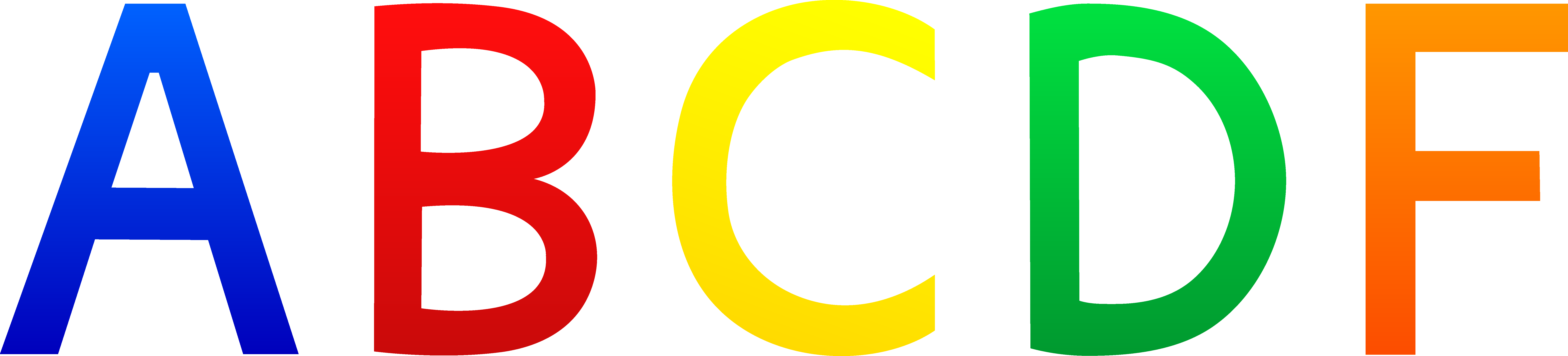 Alphabet clipart letters free