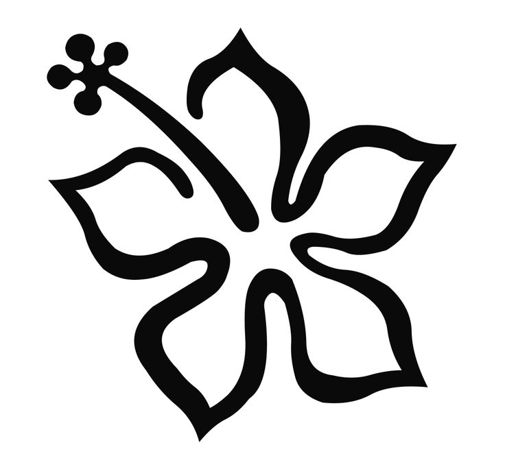 Hibiscus Flower Outline | Free Download Clip Art | Free Clip Art ...
