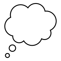 Thought-bubble icons
