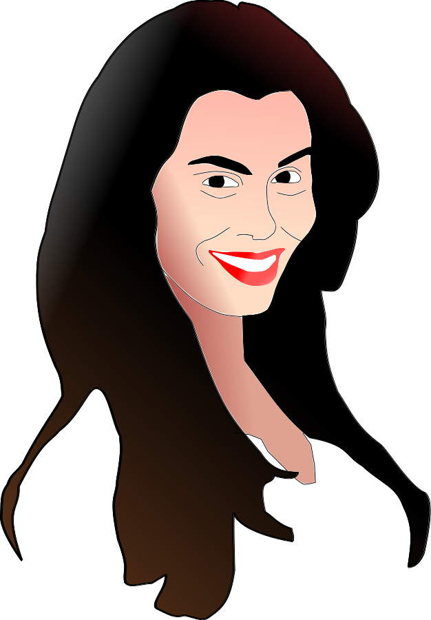 Girl hair clipart