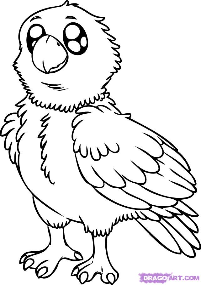 How to Draw a Eagle, Step by Step, Birds, Animals, FREE Online ...