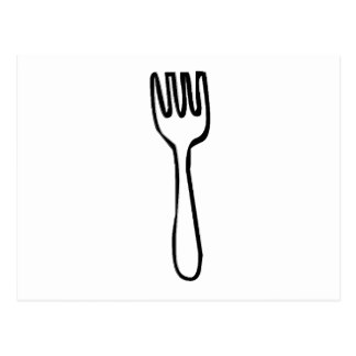 Cartoon Fork Cards | Zazzle