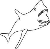 Ouline Of Shark - ClipArt Best
