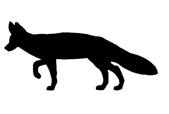 Fox silhouette clipart