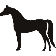 Horses - Animals - Shapes - Stencils