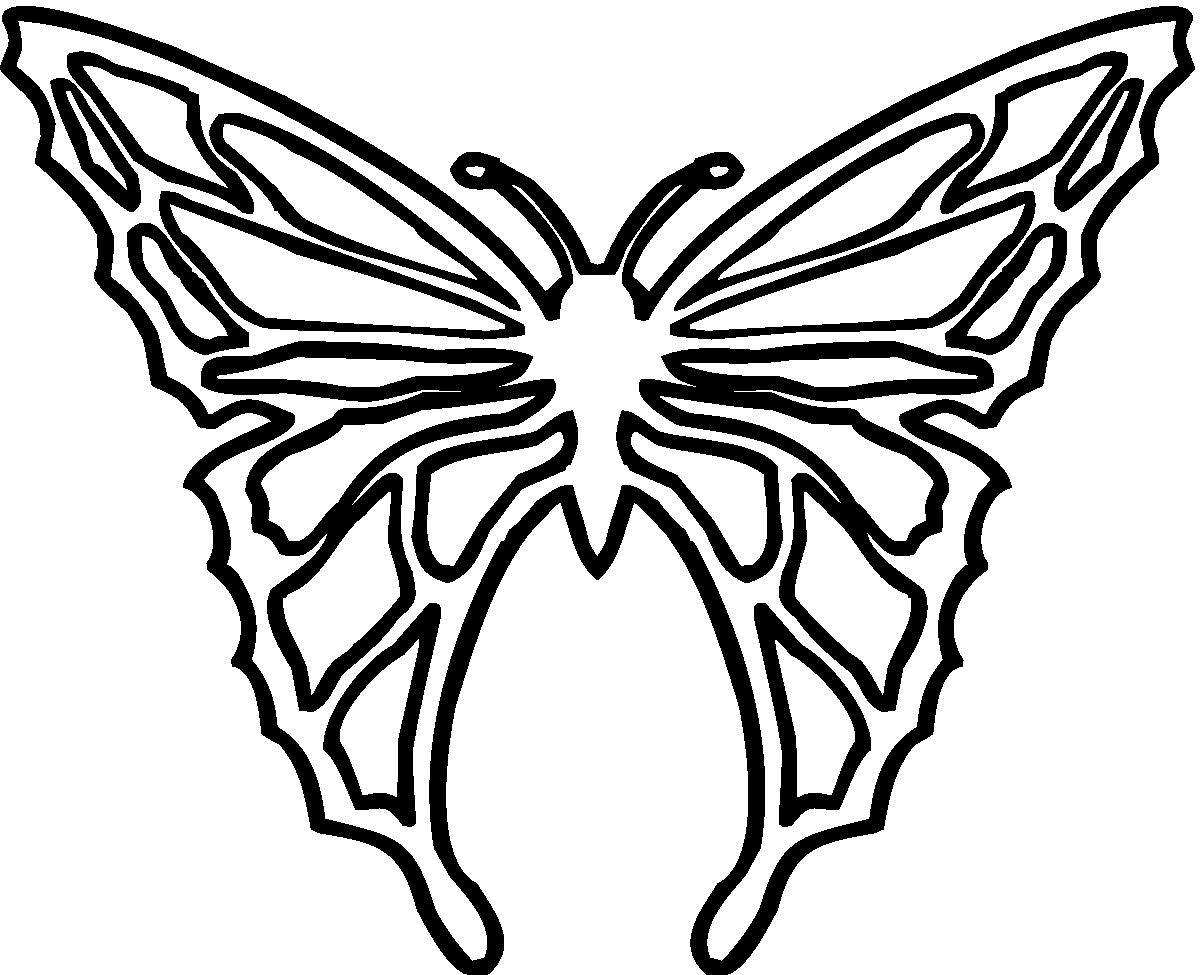 Butterfly Wing Outline | Free Download Clip Art | Free Clip Art ...