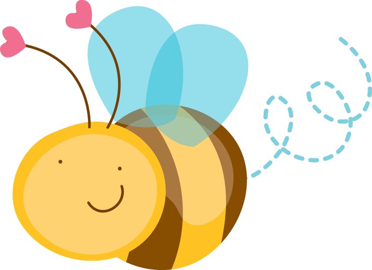 Buzzing bees clipart