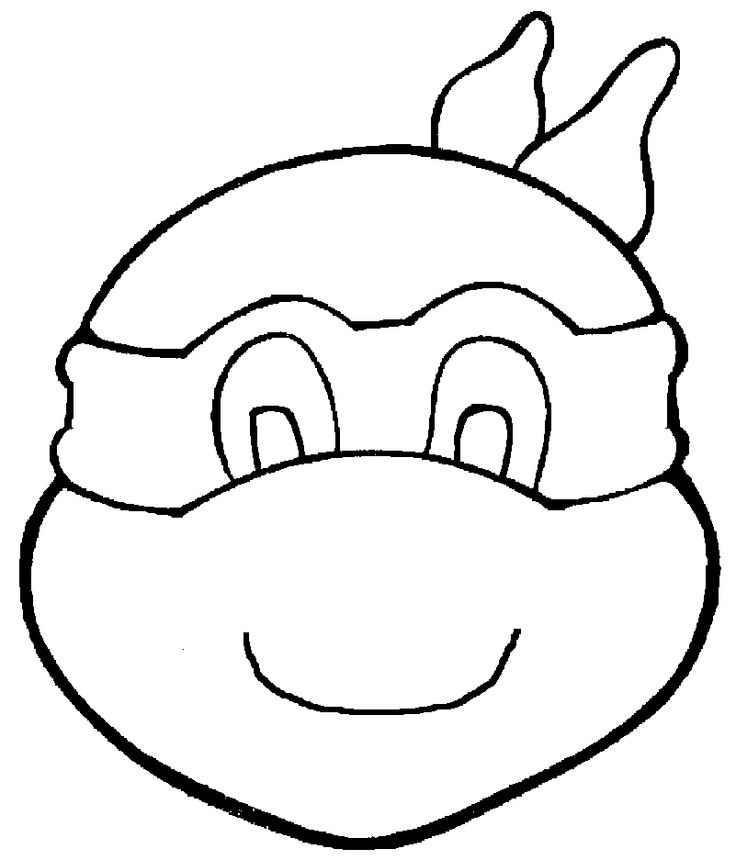 Black And White Ninja Turtle Clipart