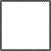 Zig zag outline box clipart