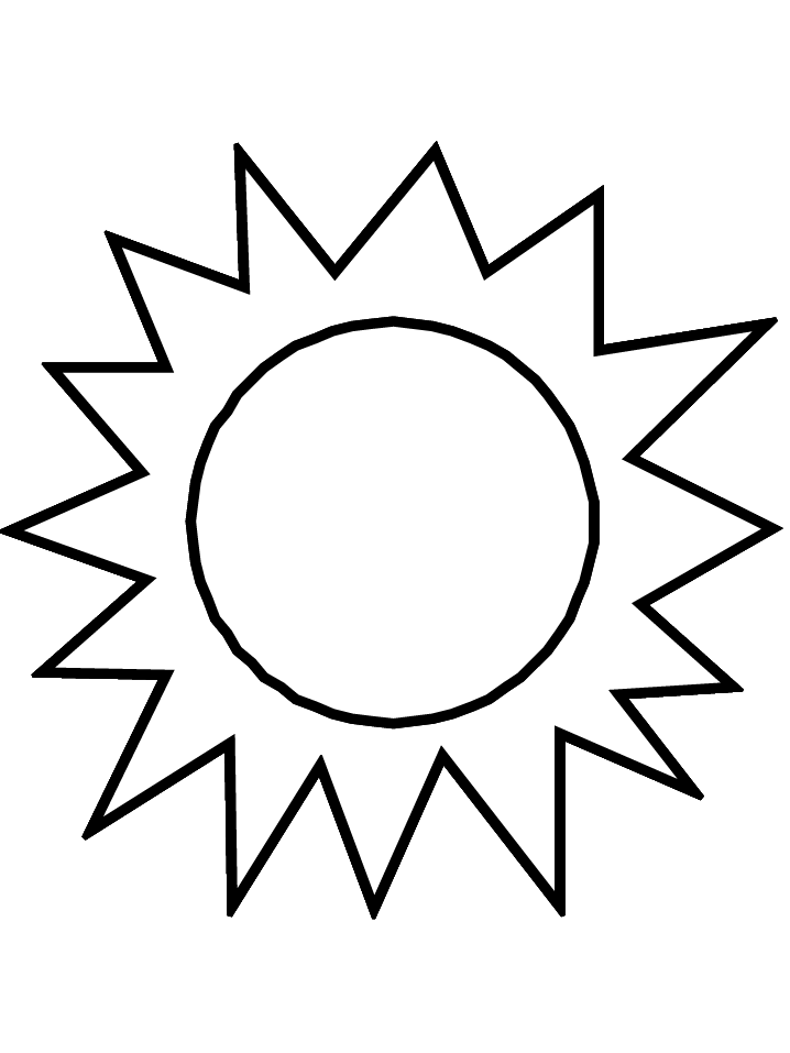 Sun Template Printable - Printable World Holiday