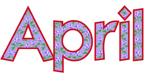 Month Of April Clipart