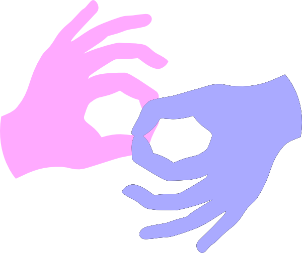 Connect Sign Language Clip Art - vector clip art ...