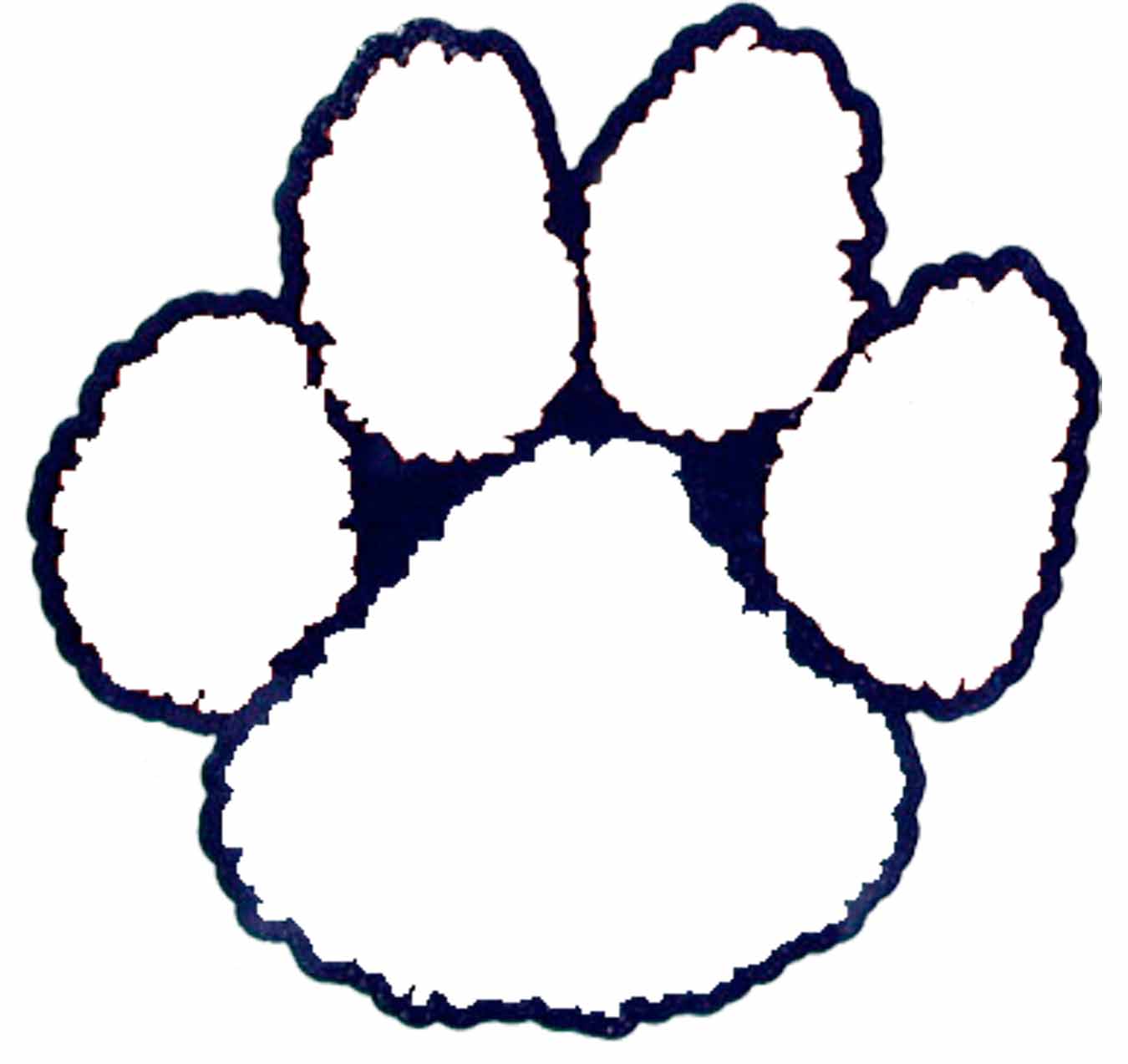 Best Photos of Tiger Paw Print Template Printable - Tiger Paw ...