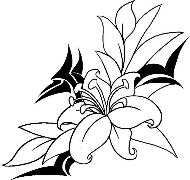 Drawings Of Designs Of Flowers - ClipArt Best
