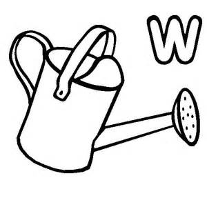 Watering Can Coloring Sheet Coloring Pages