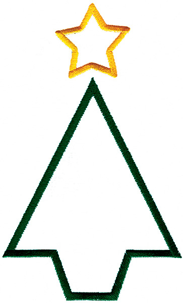 Outlines Embroidery Design: Christmas Tree Outline from Grand Slam ...
