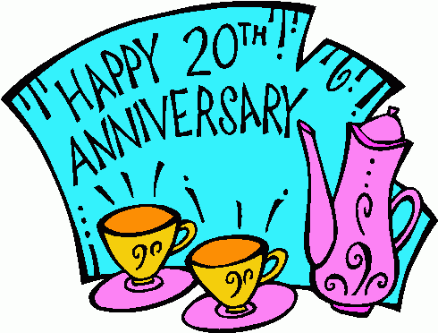 20th anniversary clip art free