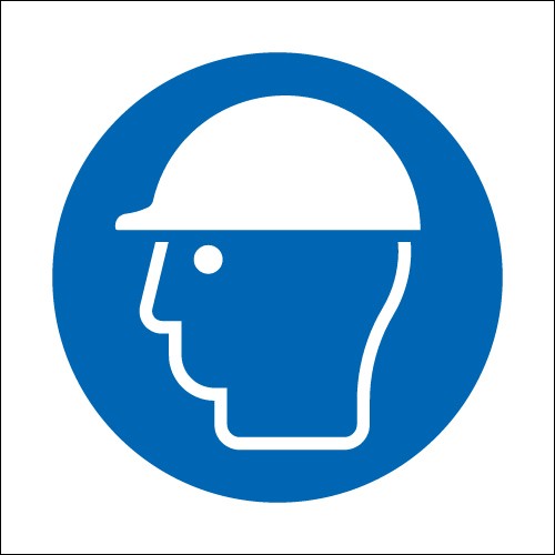 Helmet Symbol Signs - PPE Signs - Mandatory Signs - Safety Signs ...