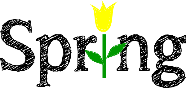 Spring With Yellow Tulip Clip Art Vector Clip Art Online | qidongtour.