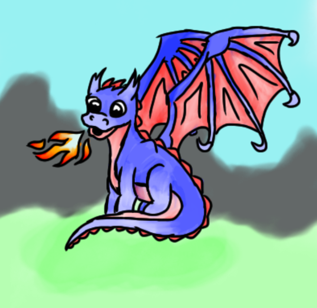 Simple Baby Dragon Drawing - Neon_dollar © 2013 - Jul 10, 2011