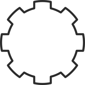 White Gear clip art - vector clip art online, royalty free ...