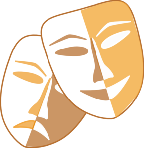 Theatre Masks Clip Art - vector clip art online ...