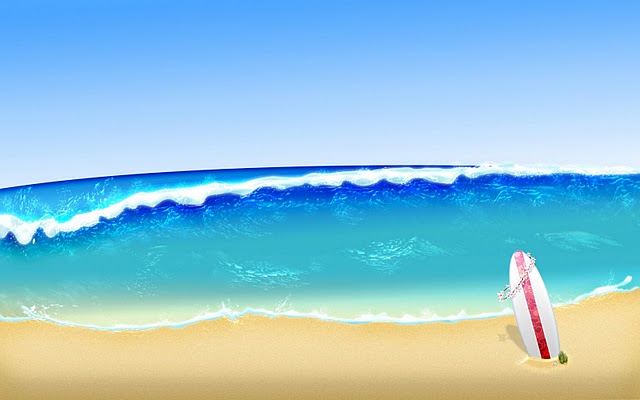 Free Beach And The Sea Backgrounds For PowerPoint - Holiday PPT ...