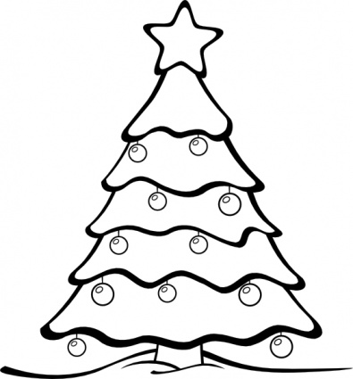 Download Jean Victor Balin Sapin Xmas Bw clip art Vector Free